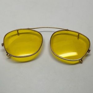 Vintage Mitchell's Custom Made Shooting Glasses With Case Rare Clip On Version